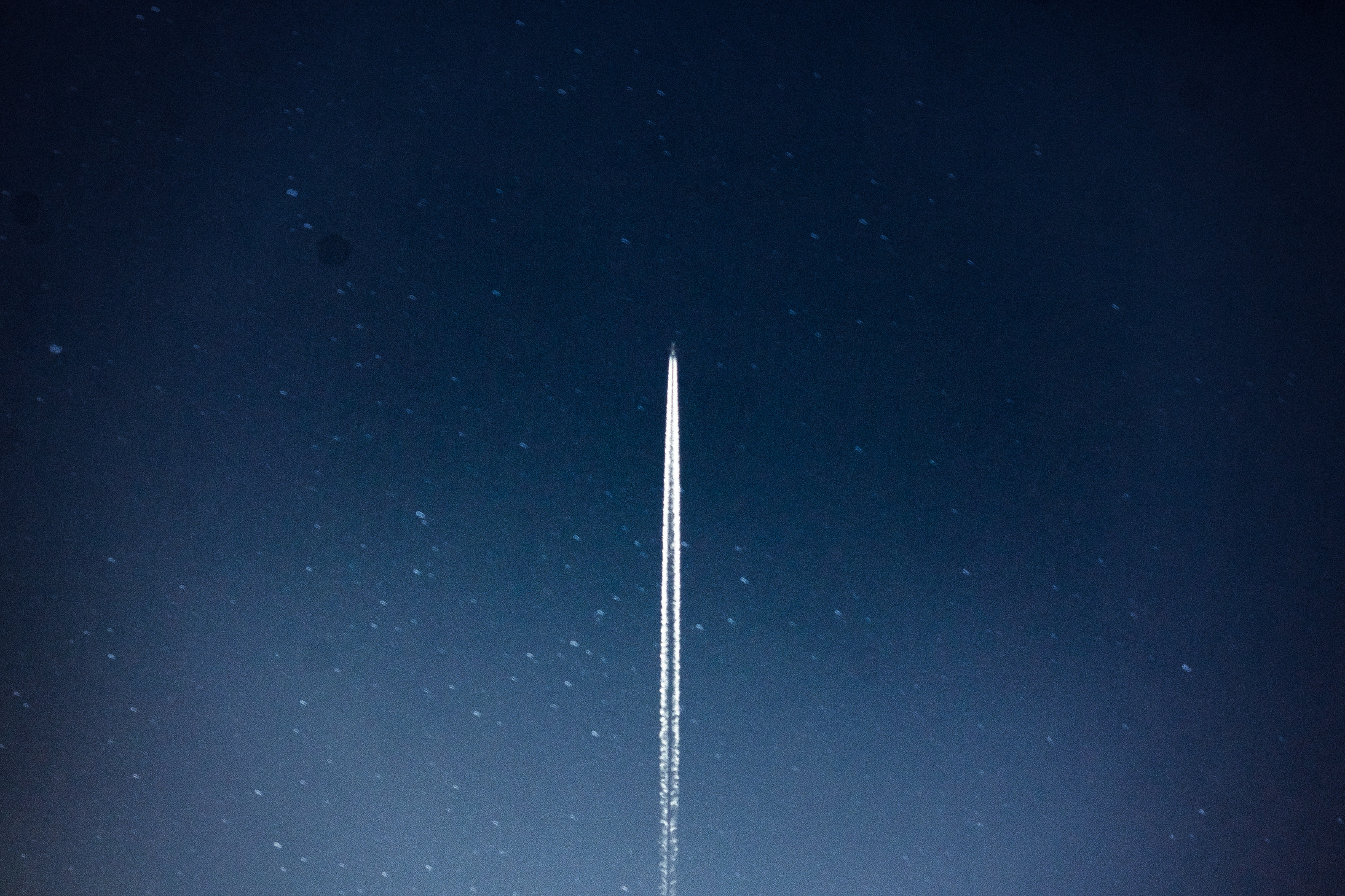 Space Shuttle Launch during Nighttime